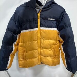 OshKosh B'gosh Navy and Mustard Puffer Jacket